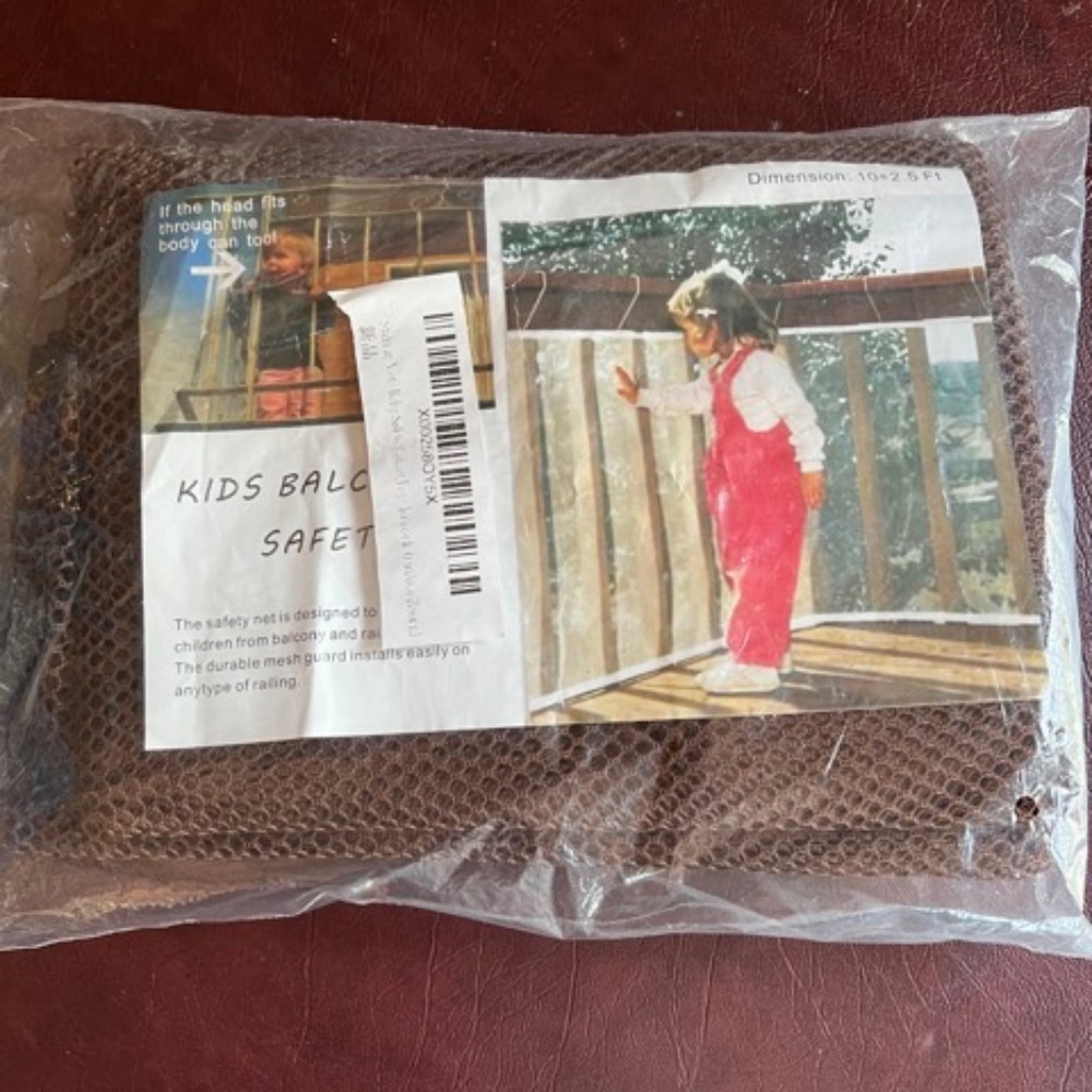 Balcony Safety Net - Brown